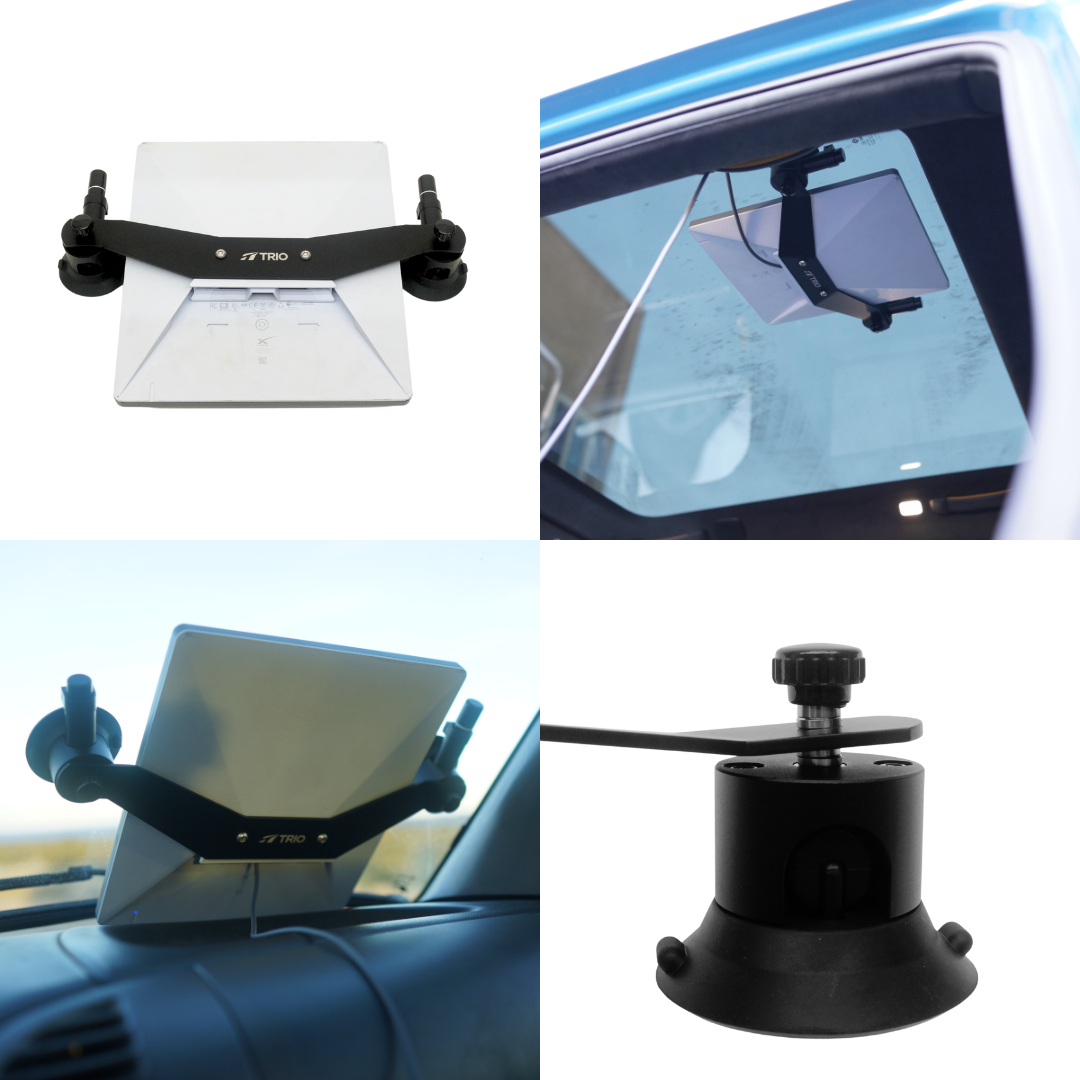 TRIO Mini Interior Mount product and vehicle installation views